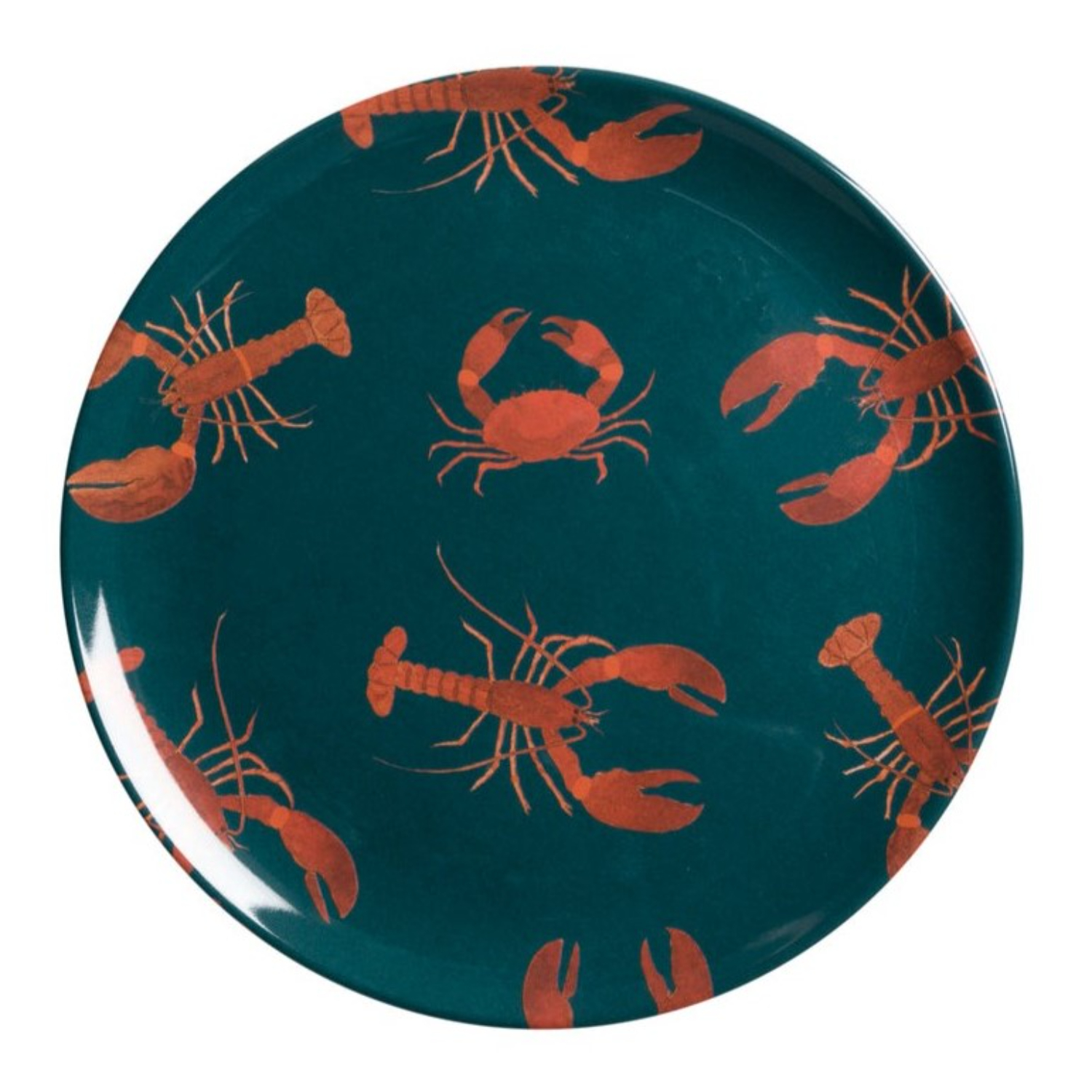 Side Plate: 1 x 20.3cm Sophie Allport Lobster Side Plate, Melamine