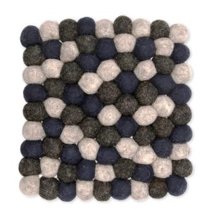 Trivet: 1 x 20cm Southwold Square Trivet Ink, Blue