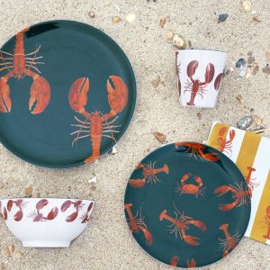 Sophie Allport Lobsters: Melamine Range for Outdoor Use