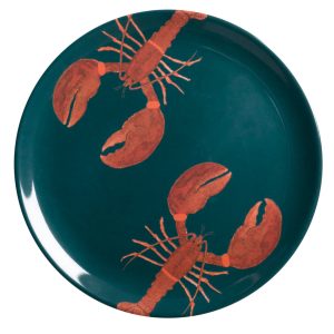 25.4cm Sophie Allport Lobster Dinner Plate, Melamine