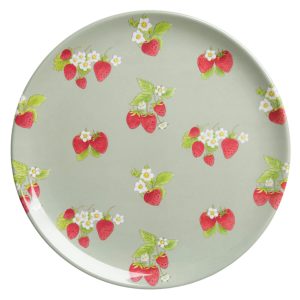 Dinner Plate: 1 x 25.4cm Sophie Allport Strawberries Dinner Plate, Melamine