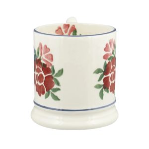 Mug: 1 x 300ml Emma Bridgewater Antique Roses 1/2 Pint Mug, Ceramic
