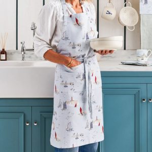 Apron 90cm x 72cm Sophie Allport Coastal Boats Apron, Cotton