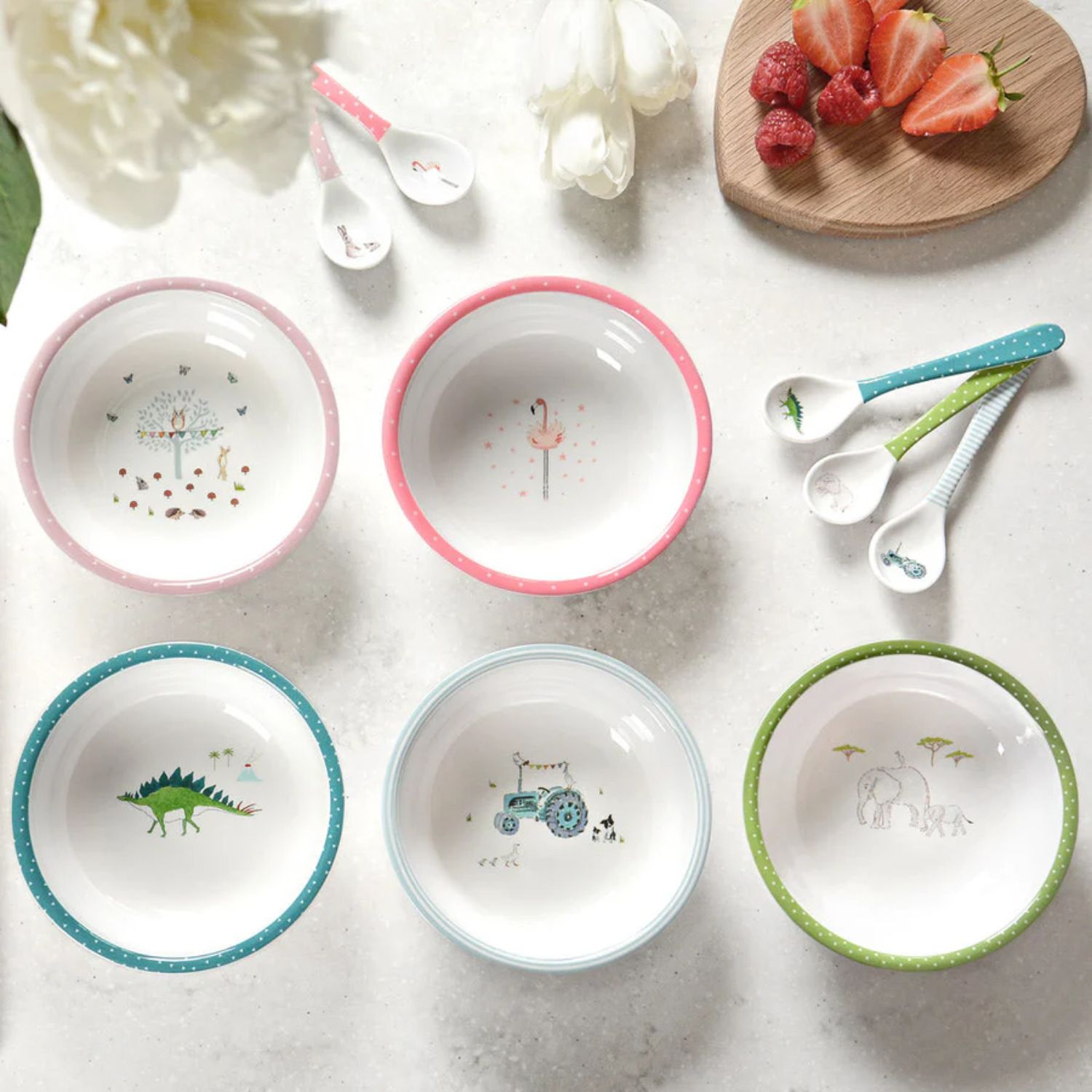 Bowl 14.2cm Sophie Allport Dinosaurs Childrens Bowl, Melamine