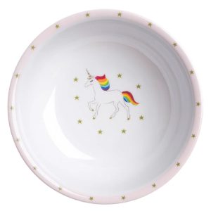 Bowl 14.2cm Sophie Allport Unicorn Childrens Baby Bowl, Melamine