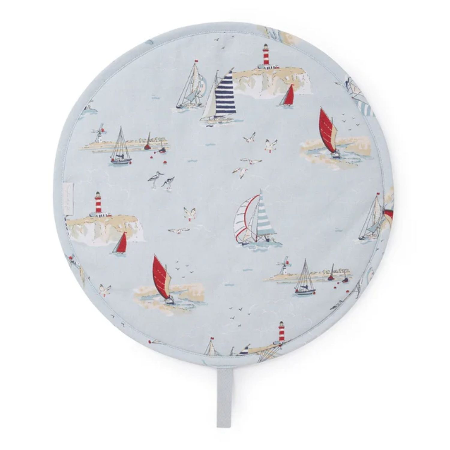 Hob Cover Sophie Allport Coastal Boats Circular Hob Cover, Cotton
