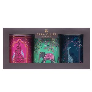 Caddy Set: 3 x 10.5cm Sara Miller India Caddies, Round