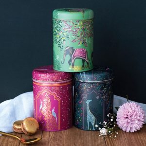 Caddy Set: 3 x 10.5cm Sara Miller India Caddies, Round