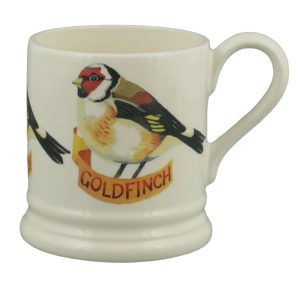 Mug: 1 x 300ml Emma Bridgewater Goldfinch 1/2 Pint Mug, Ceramic