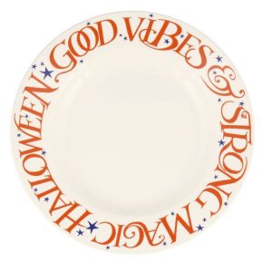Breakfast/Salad Plate: 1 x 22cm Emma Bridgewater Halloween Toast 8 1/2 Inch Plate, Ceramic
