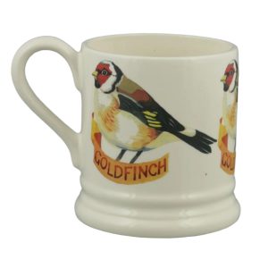 Mug: 1 x 300ml Emma Bridgewater Goldfinch 1/2 Pint Mug, Ceramic