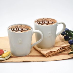 Mug: 1 x 520ml La Rochere Bee Cream Mug, Ceramic