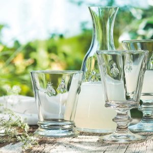 Low Ball Glasses: 4 x 260ml La Rochere Bee Tumblers, Glass