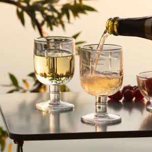 Wine Glass: 1 x 28cl La Rochere Libellule Stemmed Wine Glass, Glass