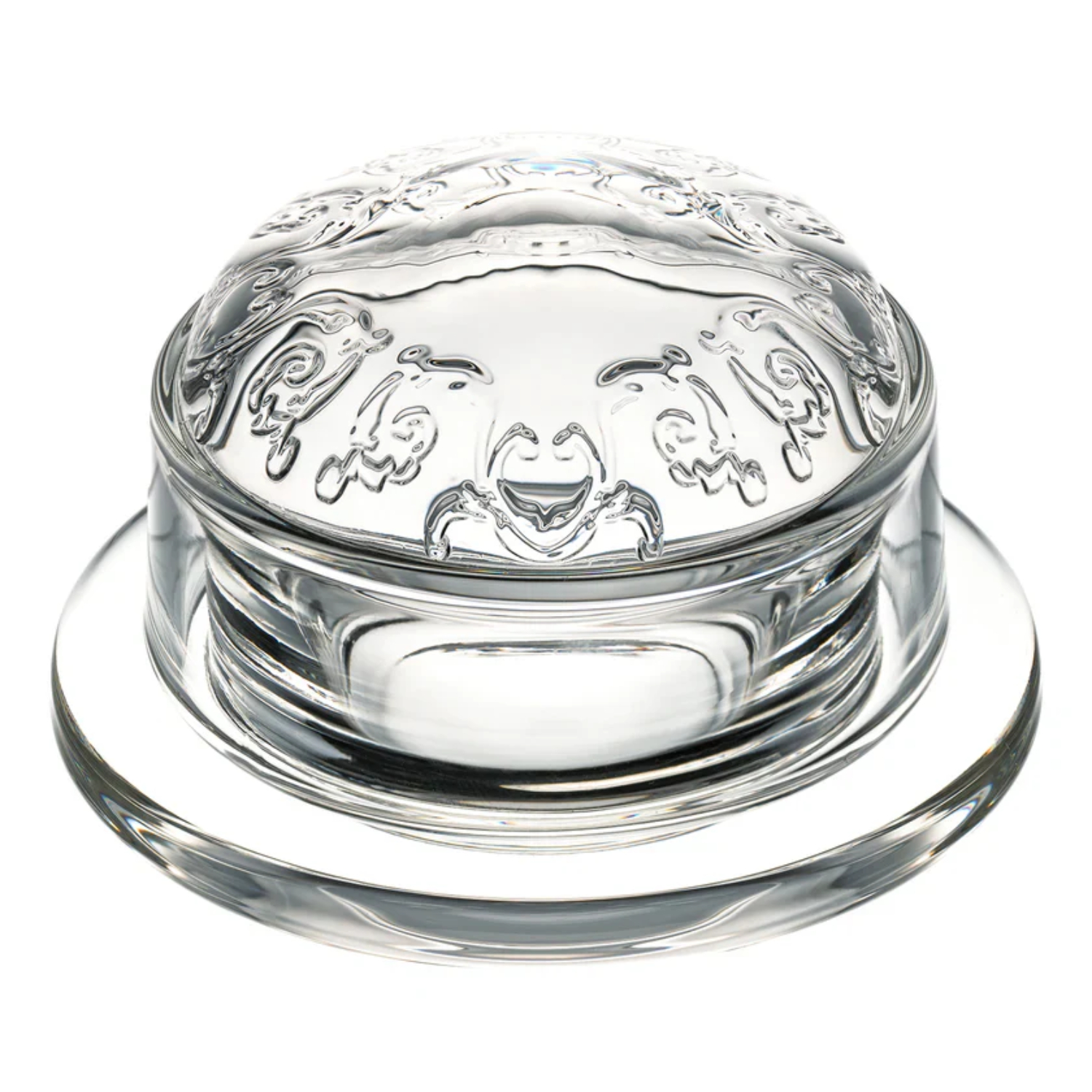 Butter Dish: La Rochere Versailles Butter Dish, Glass