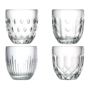 Low Ball Glasses: 4 x 230ml La Rochere Troquet Tumblers, Glass