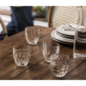 Low Ball Glasses: 4 x 230ml La Rochere Troquet Tumblers, Glass