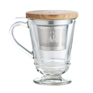 Mug: 1 x 270ml La Rochere Bee Tisaniere Set, Glass