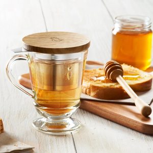 Mug: 1 x 270ml La Rochere Bee Tisaniere Set, Glass