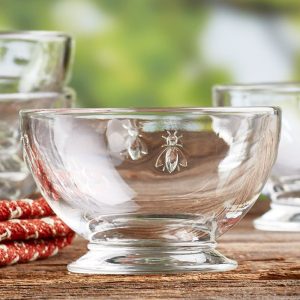 Bowl: 60cl La Rochere Bee Bowl, Glass
