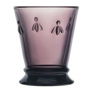 Low Ball Glass: 1 x 260ml La Rochere Bee Purple Tumbler, Glass