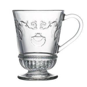 Mug: 1 x 275ml La Rochere Versailles Mug, Glass