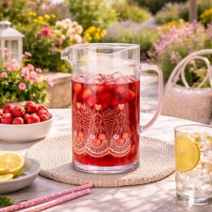 Pitcher: 2 Litre Cath Kidston Cherry Pitcher, Acrylic