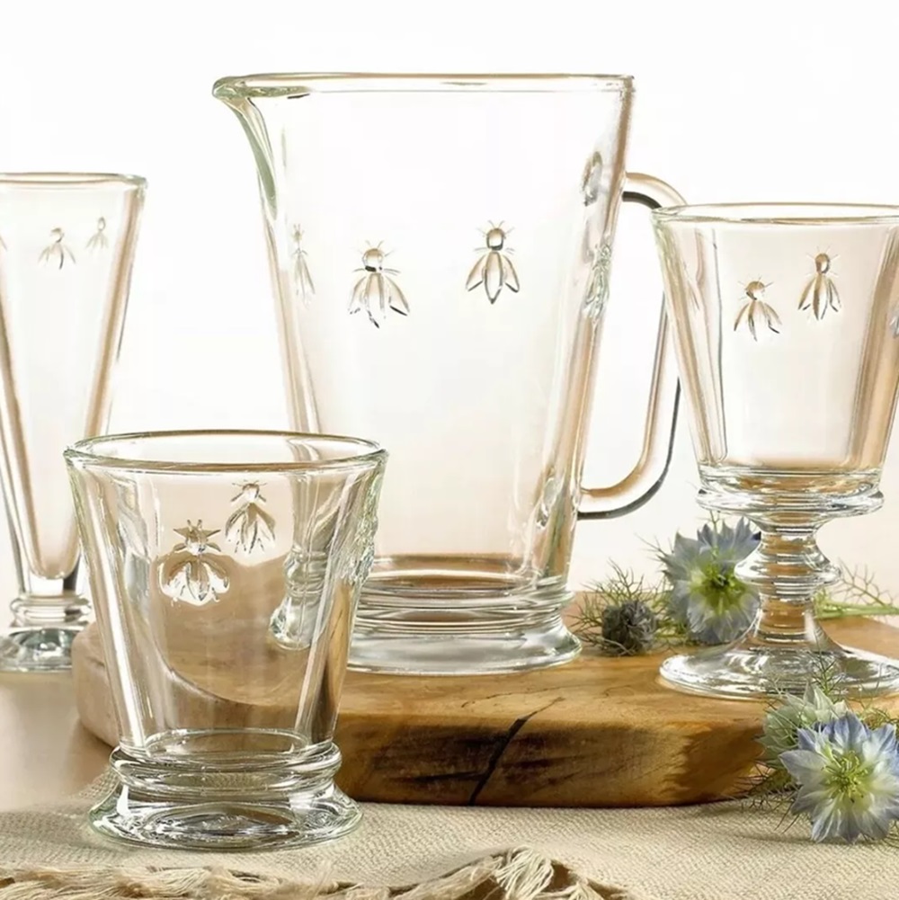Jug: 1 Litre La Rochere Bee Jug, Glass - Image 4