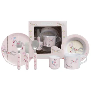 Child's Dining Set: Sophie Allport Fairground Ponies Childrens Dining Set, Melamine