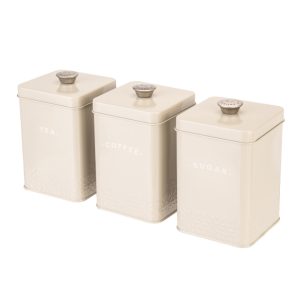 Artisan Street Coffee Storage Canister, Cream