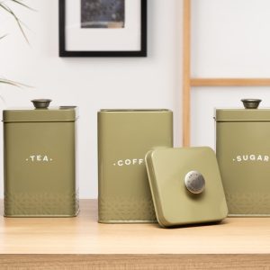 Artisan Street Tea Storage Canister, Green