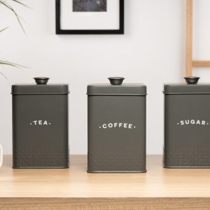 Artisan Street Tea Storage Canister, Grey
