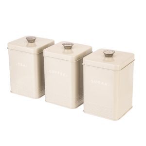 Artisan Street Tea Storage Canister, Cream