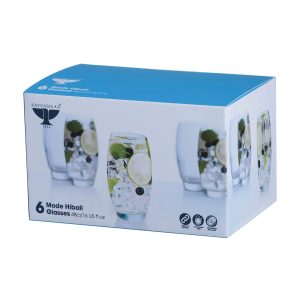 Hi Ball Glasses: 6 x 480ml Mode Hi Ball Glasses, Glass
