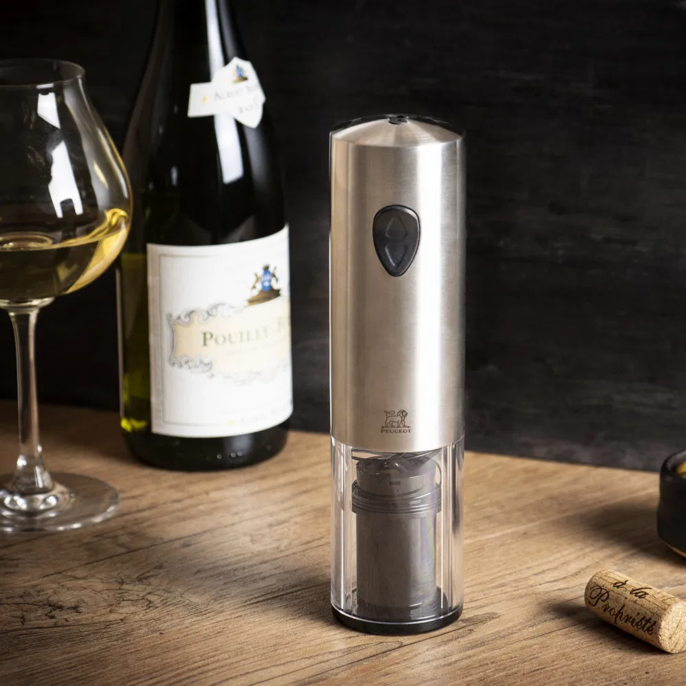 Electric Corkscrew: Peugeot 27cm Elis Touch Electric Corkscrew, Stainless Steel