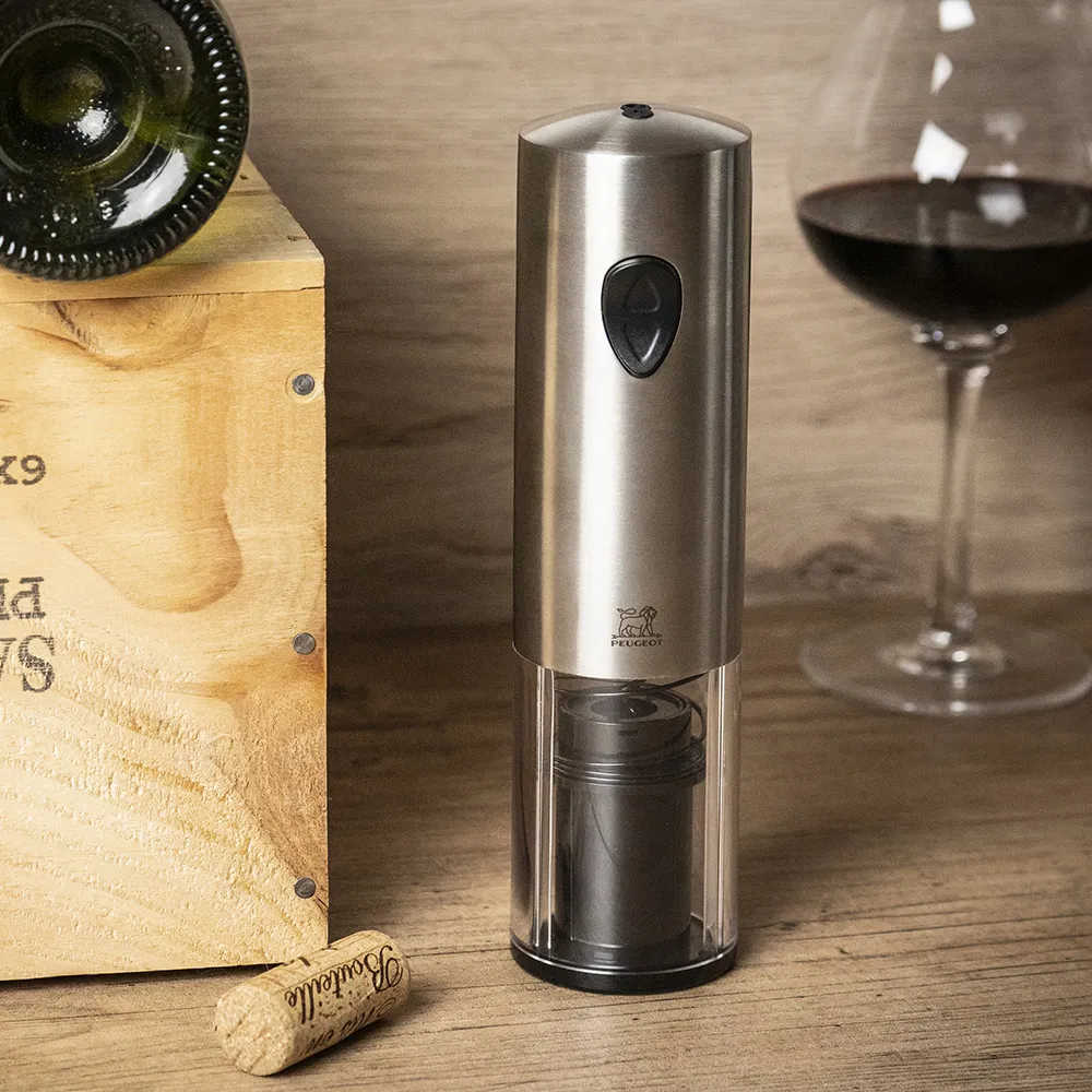 Electric Corkscrew: Peugeot 27cm Elis Touch Electric Corkscrew, Stainless Steel