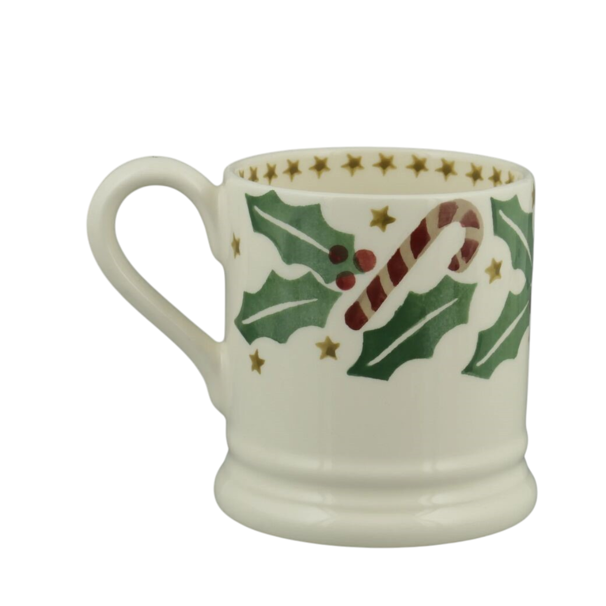 Mug: 1 x 300ml Emma Bridgewater Candy Canes 1/2 Pint Mug, Ceramic