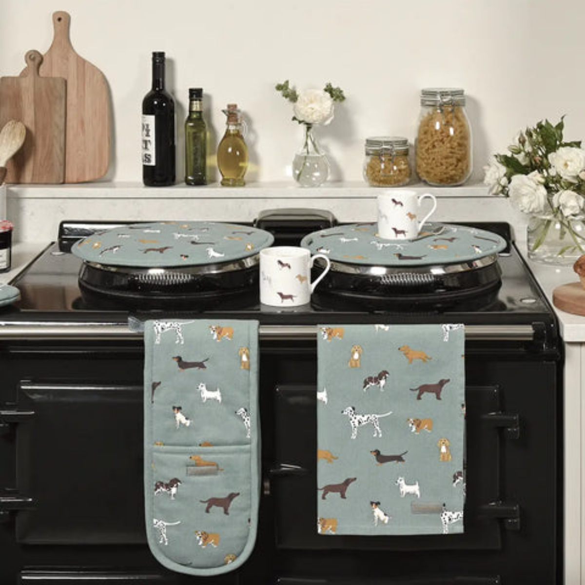 Hob Cover: Fetch Circular Hob Cover, Cotton