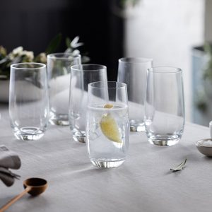 Hi Ball Glasses: 6 x 460ml Dartington Crystal Wine & Dine Highball, Dartington Crystal