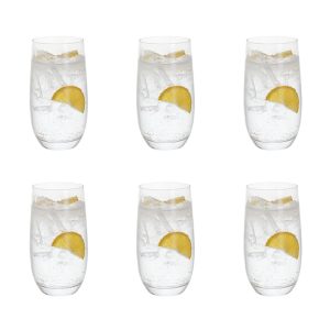 Hi Ball Glasses: 6 x 460ml Dartington Crystal Wine & Dine Highball, Dartington Crystal