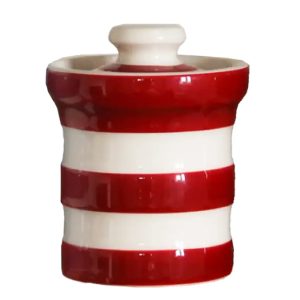 Spice Jar: Cornishware Red Spice Jar, Ceramic