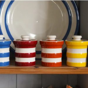 Spice Jar: Cornishware Adder Green Spice Jar, Ceramic