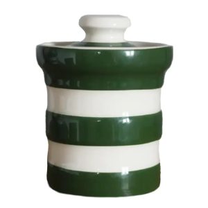 Spice Jar: Cornishware Adder Green Spice Jar, Ceramic