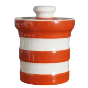 Spice Jar: Cornishware Orange Spice Jar, Ceramic