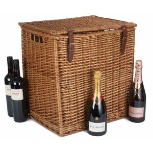 Wine Bottle Storage: 46 x 37 x 50cm Vintner Storage Hamper, Willow