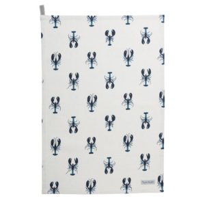 Tea Towel: Sophie Allport Lobster Tea Towel, 100% Cotton