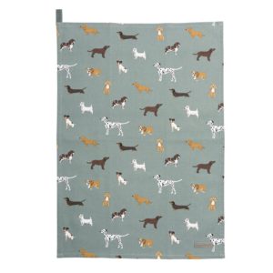 Tea Towel: Sophie Allport Fetch Tea Towel, 100% Cotton