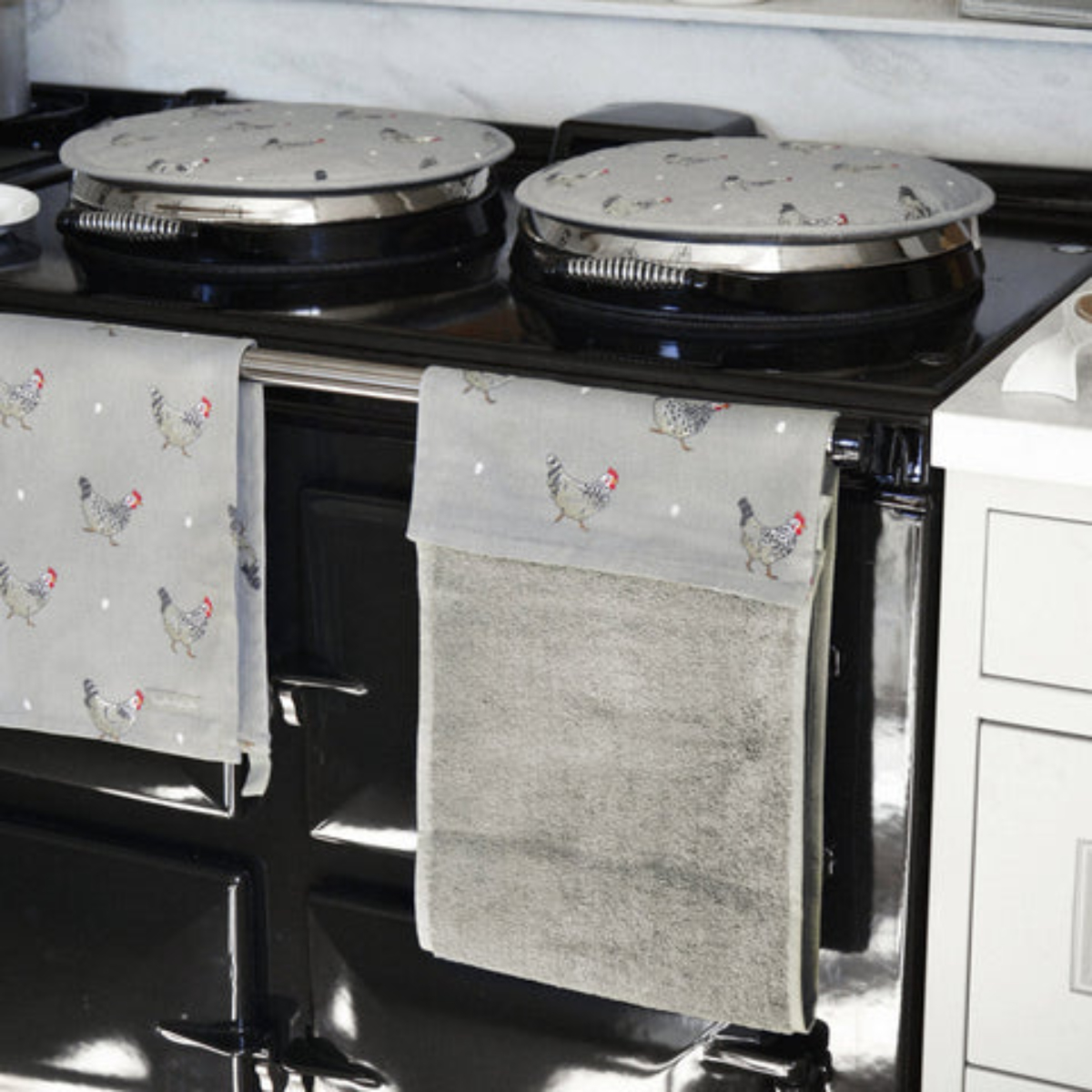Hob Cover: Sophie Allport Chicken Hob Cover, Cotton