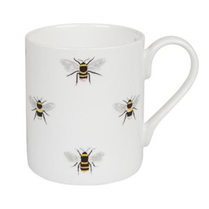 Mug: 1 x 425ml Sophie Allport Bees Mug, Bone China