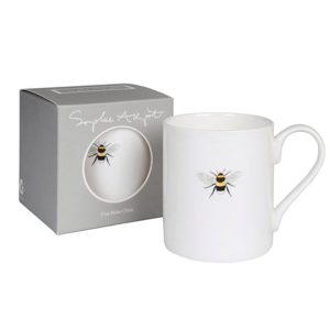 Mug: 1 x 425ml Sophie Allport Bees Solo Mug, Bone China